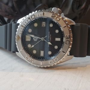 Custom Watch Seiko Diver Mod - The Grey Wave